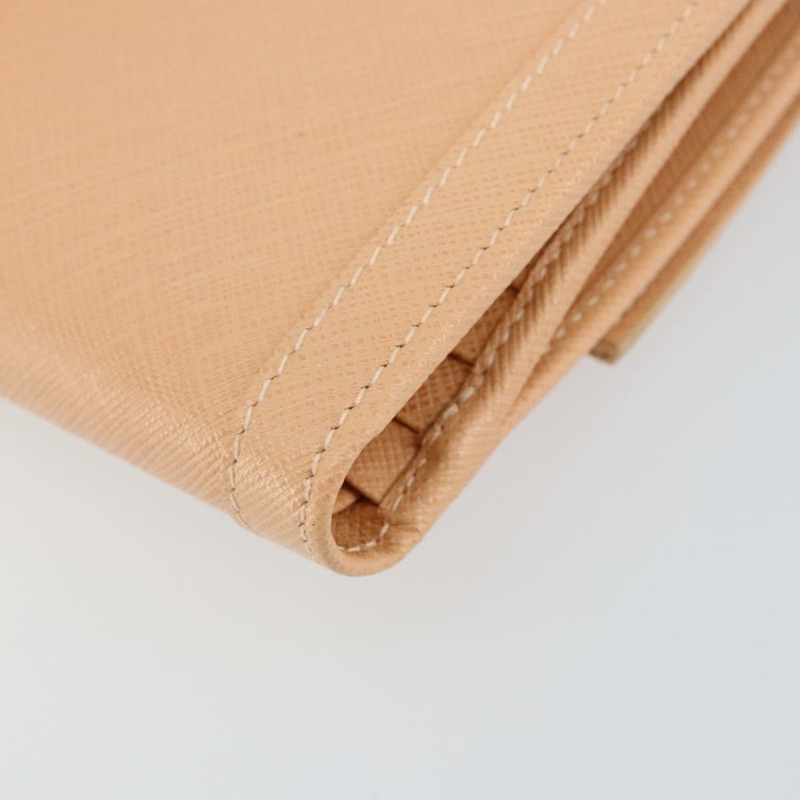 【日本直送】Salvatore Ferragamo Gancini 粉紅真皮雙折錢包，正品編號 145554-14