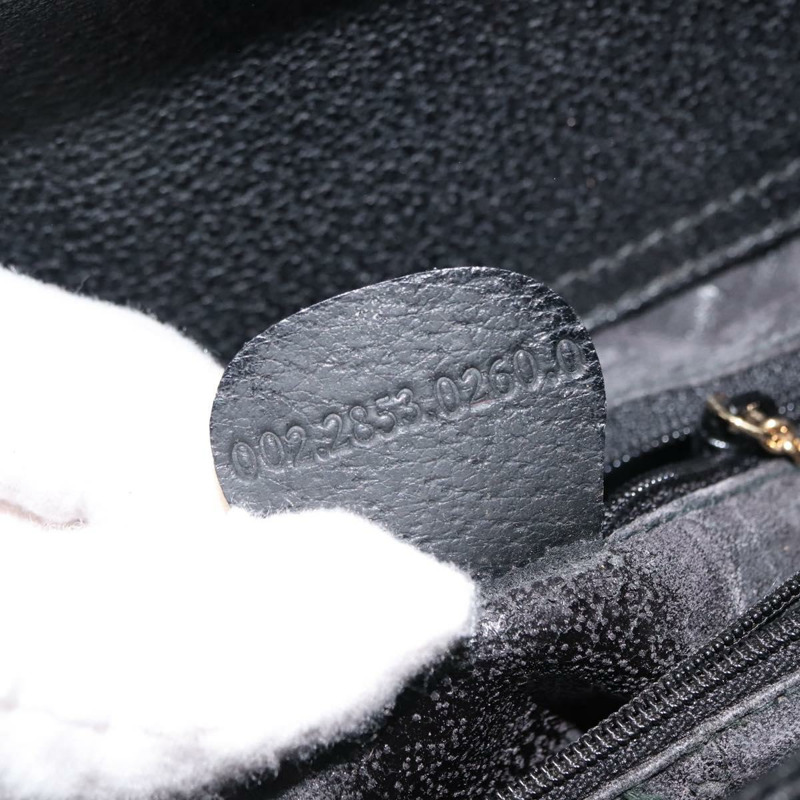 【日本直送】GUCCI 竹節手提包 皮革 黑色 正品 ep11149-11