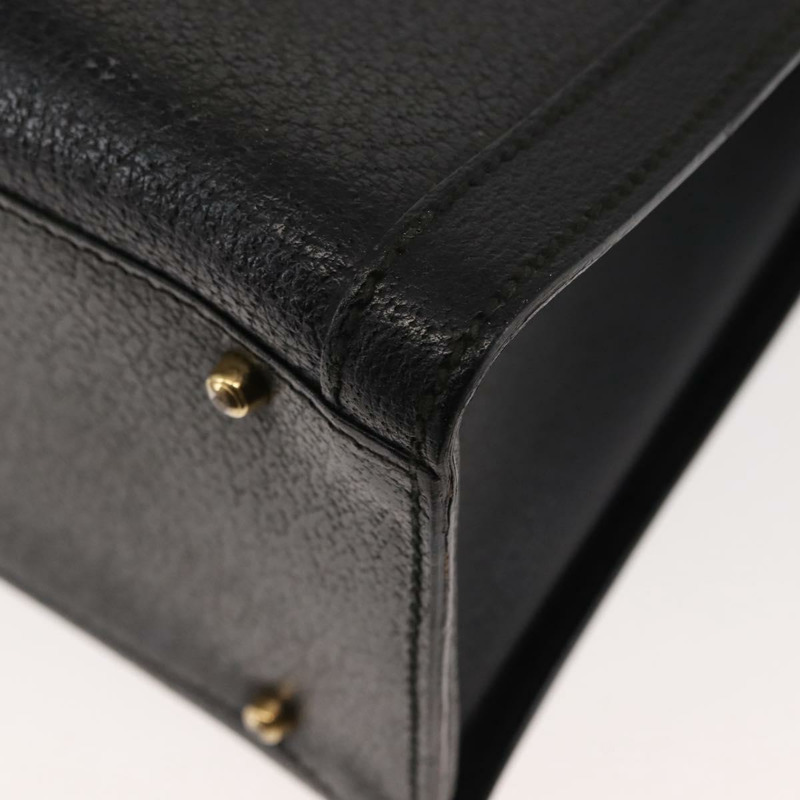 【日本直送】GUCCI 竹節手提包 皮革 黑色 正品 ep11149-15