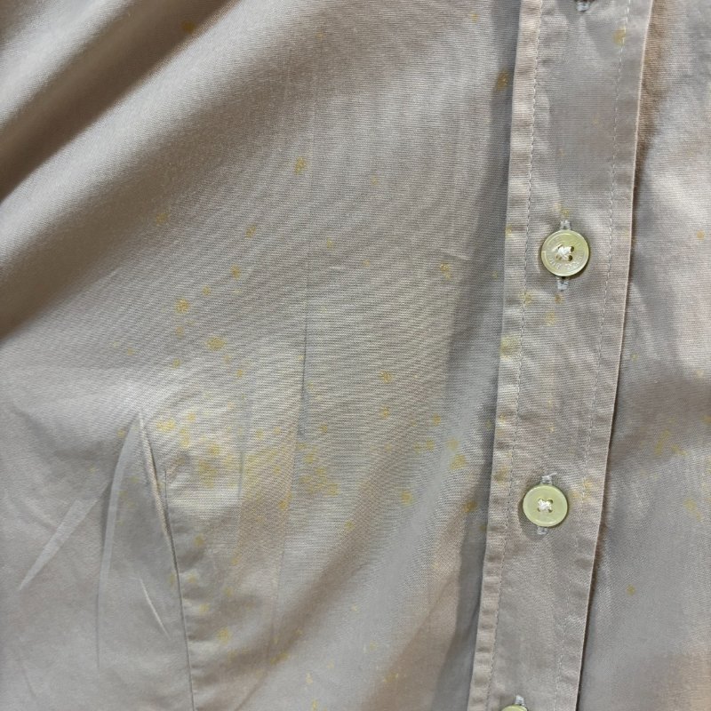 【美收精品】BURBERRY 茶色格紋長袖襯衫 4-233-3