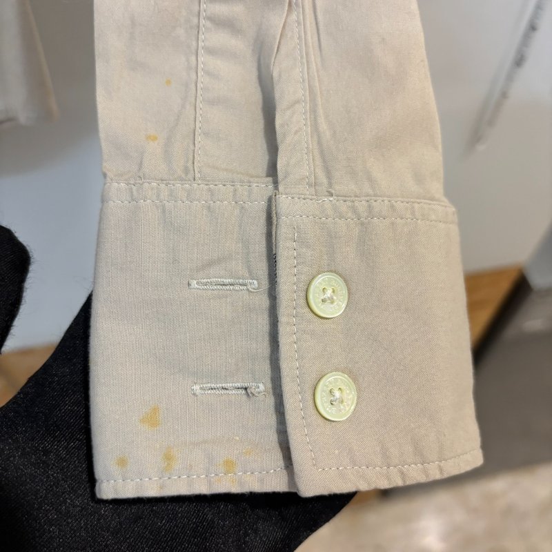 【美收精品】BURBERRY 茶色格紋長袖襯衫 4-233-15