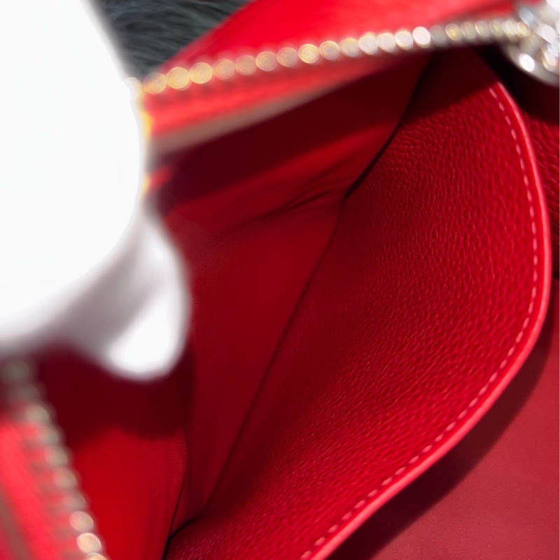 HERMES TC 荔枝皮 蕃茄 紅 銀釦 LINDY 34 手提包 肩背包 2用包 拉鍊包-78