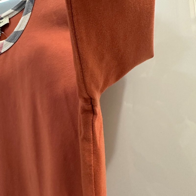 【美收精品】BURBERRY  橘色長袖上衣 4-234-3