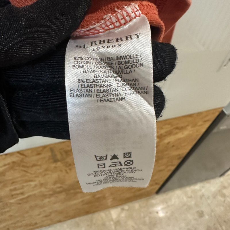 【美收精品】BURBERRY  橘色長袖上衣 4-234-5