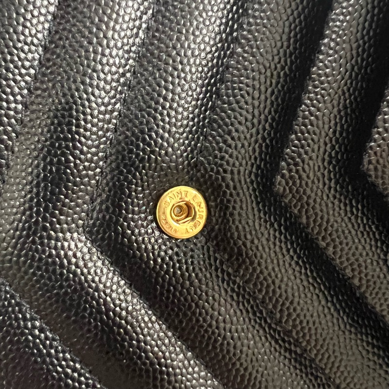 YSL/圣罗兰+黑金链条信封包-10