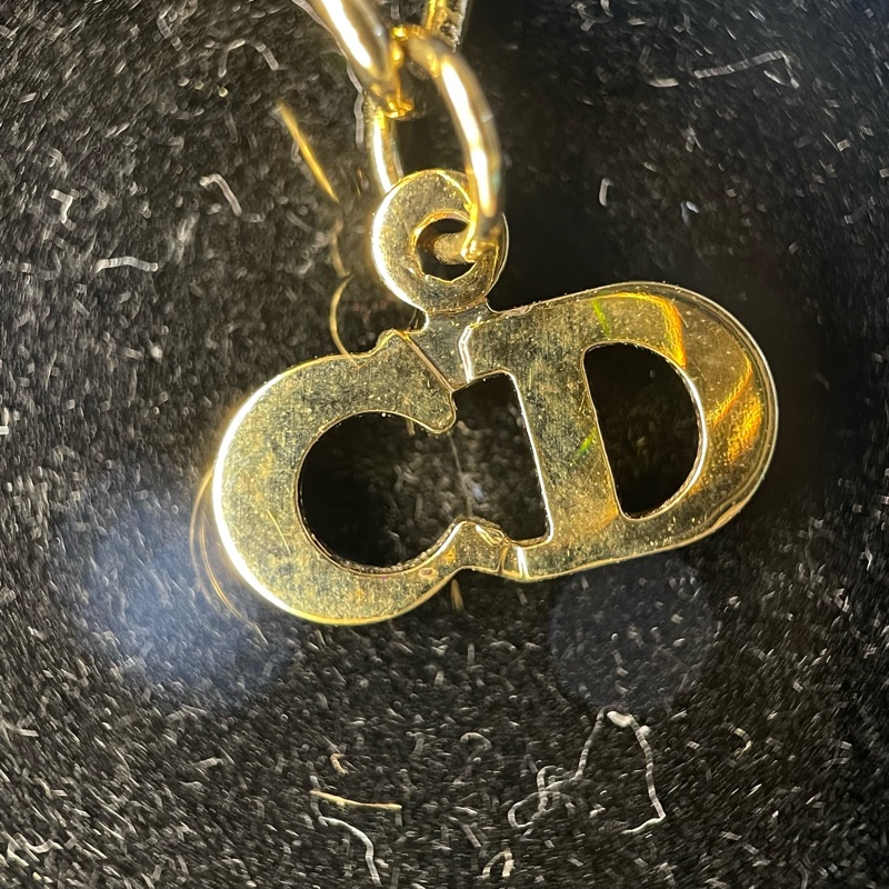 Dior 中古vintage 金色樹紋蝴蝶結項鏈 X735A-10