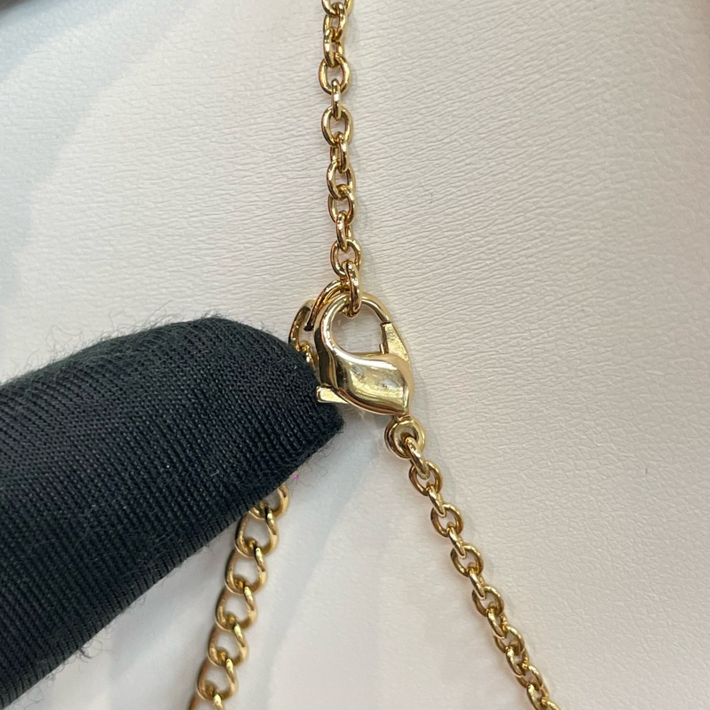 Dior 中古vintage 金色樹紋蝴蝶結項鏈 X735A-12