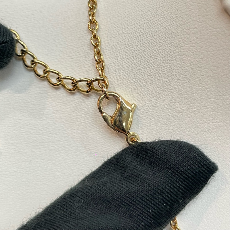 Dior 中古vintage 金色樹紋蝴蝶結項鏈 X735A-13