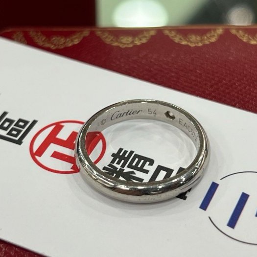 東區正精品㊣CARTIER PT950 1895 卡地亞鉑金單鑽戒指 54號 RZ5921-3