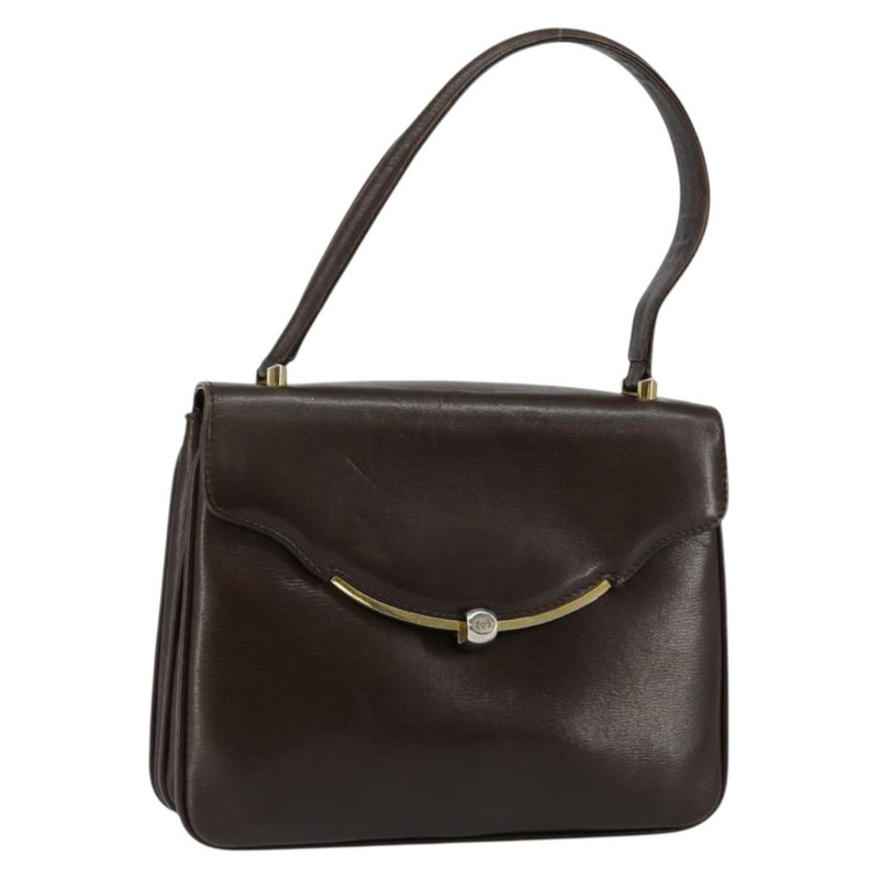 【日本直送】GUCCI 棕色金色皮革單肩包 正品 fm4876-0