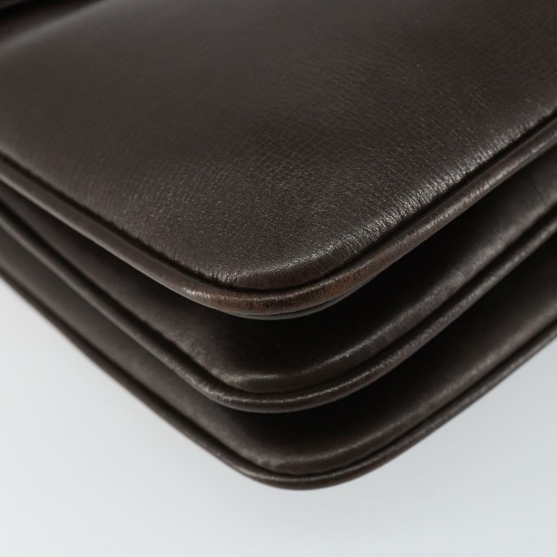 【日本直送】GUCCI 棕色金色皮革單肩包 正品 fm4876-13