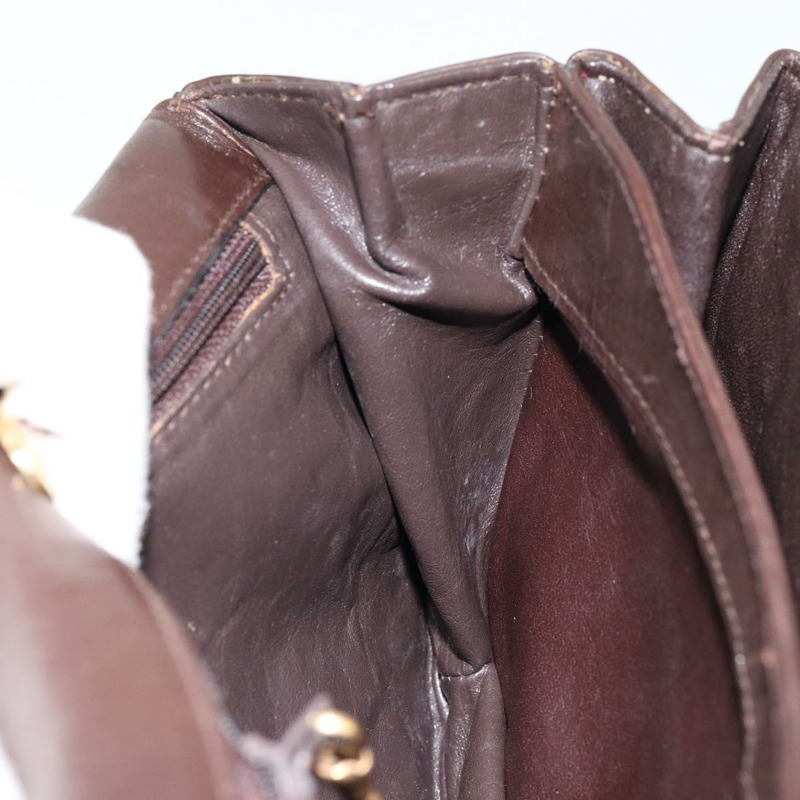 【日本直送】GUCCI 棕色金色皮革單肩包 正品 fm4876-18