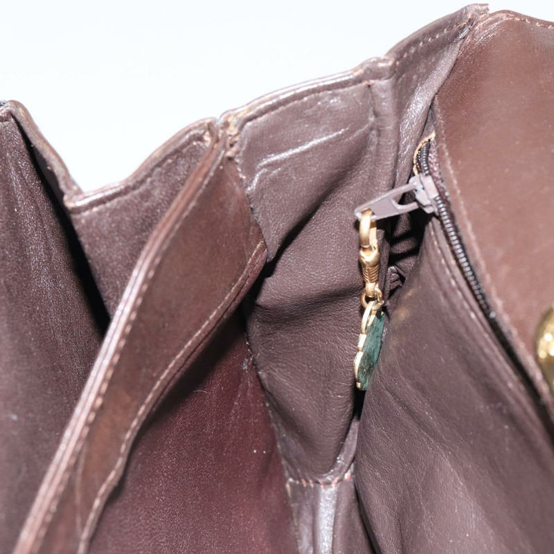 【日本直送】GUCCI 棕色金色皮革單肩包 正品 fm4876-19