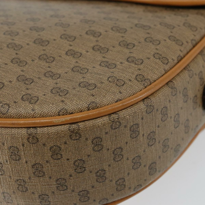 【日本直送】GUCCI 微型 GG Supreme 單肩包 PVC 米金色 001 084 0259 正品 145987-15