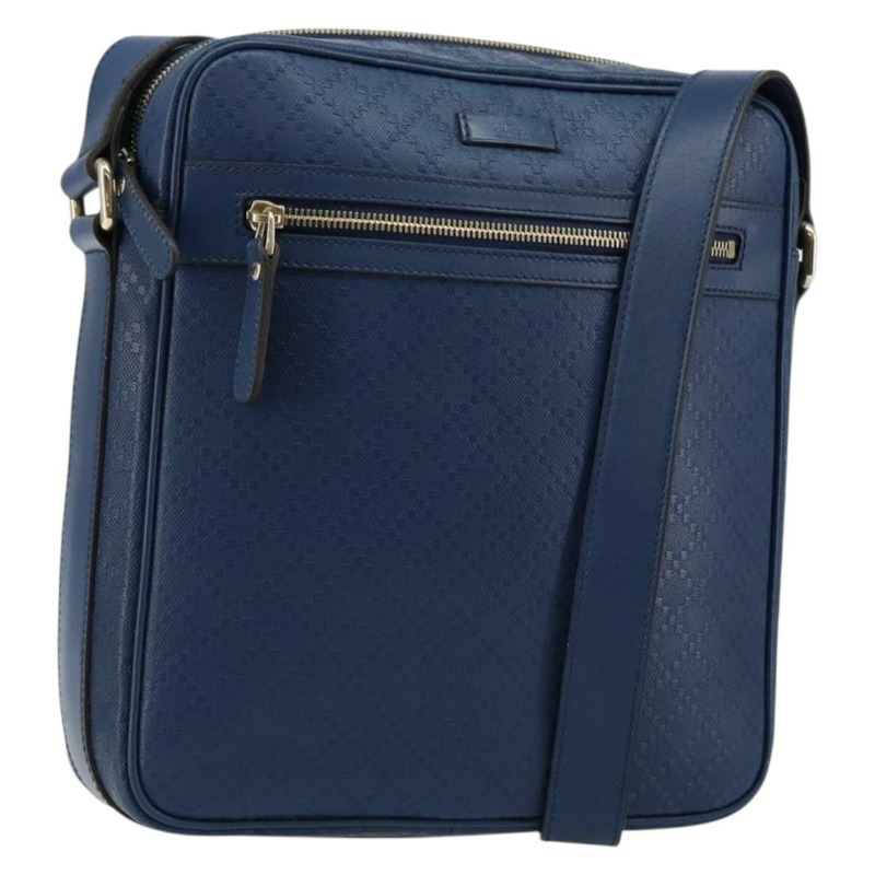 【日本直送】GUCCI Diamante 肩背包 皮革 藍色 金色 201443 正品 bs29905-0