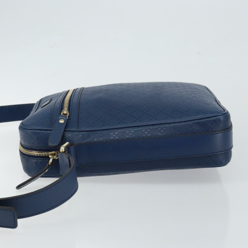 【日本直送】GUCCI Diamante 肩背包 皮革 藍色 金色 201443 正品 bs29905-3