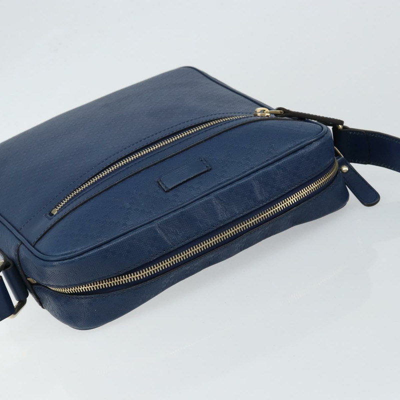 【日本直送】GUCCI Diamante 肩背包 皮革 藍色 金色 201443 正品 bs29905-5