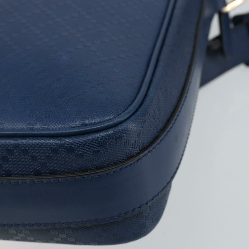 【日本直送】GUCCI Diamante 肩背包 皮革 藍色 金色 201443 正品 bs29905-14