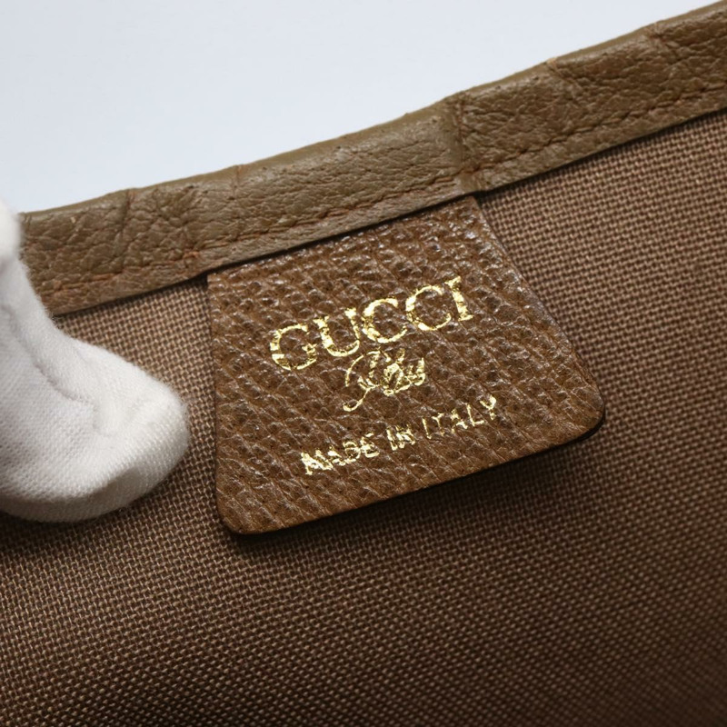 【日本直送】GUCCI GG Plus Supreme Web Sherry Line 手提包 PVC 米色 金色 正品 ep11042-11