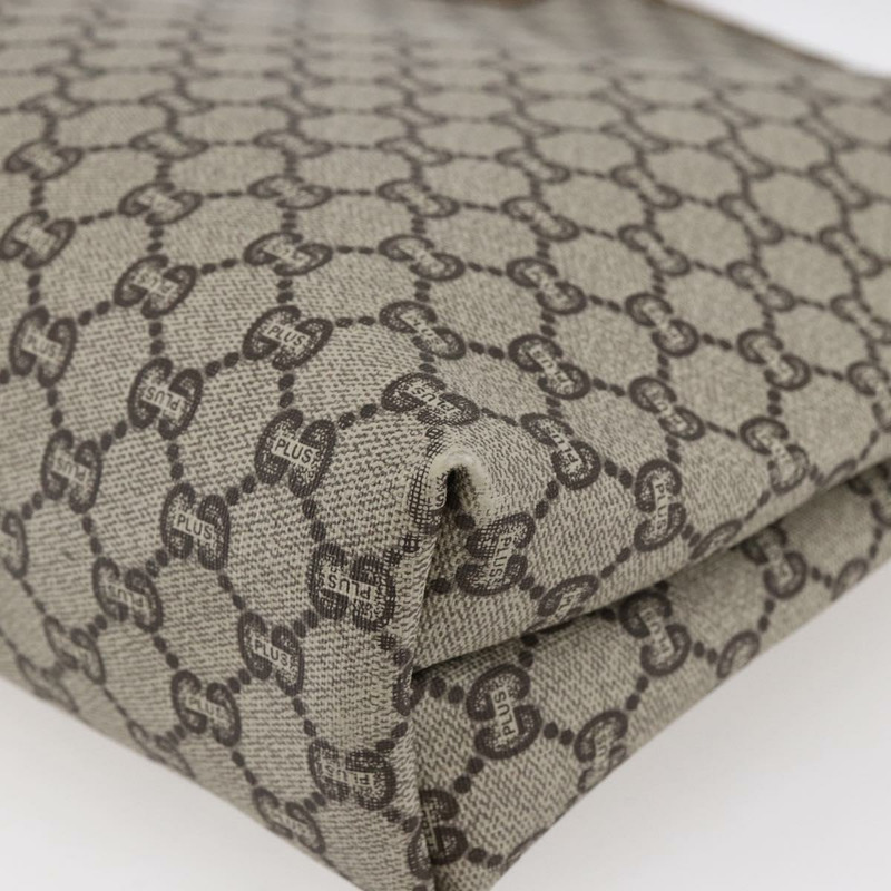 【日本直送】GUCCI GG Plus Supreme Web Sherry Line 手提包 PVC 米色 金色 正品 ep11042-14