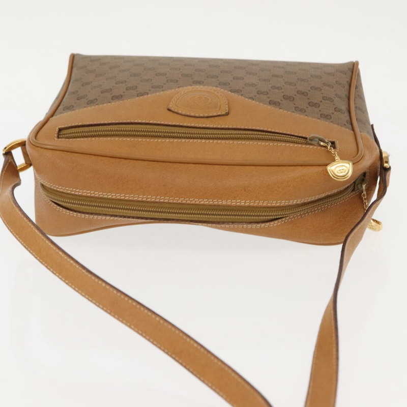 【日本直送】GUCCI Micro GG Supreme 單肩包 PVC 米色 金色 001 084 0852 正品 BA6744-5