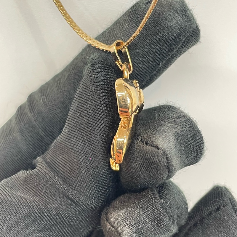 Dior 中古 vintage 金色蝴蝶結項鏈 X732-3