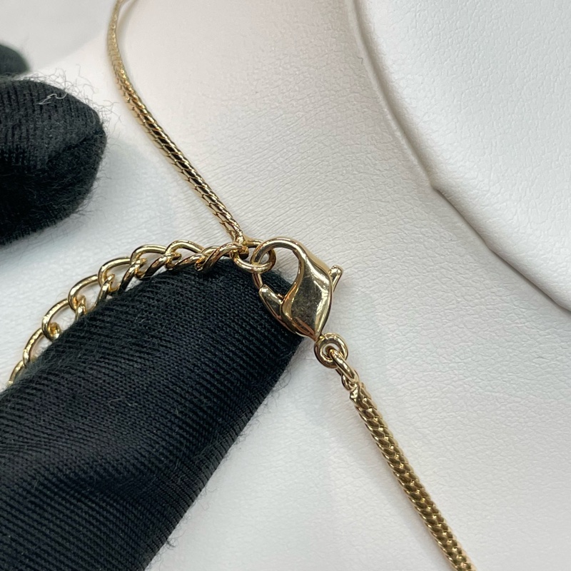 Dior 中古 vintage 金色蝴蝶結項鏈 X732-8