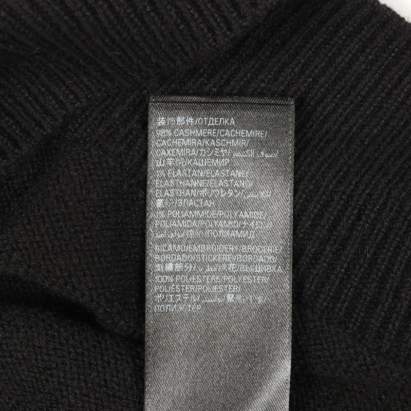 BALENCIAGA 套頭毛衣針織羊絨黑色 2 碼 二手男式-3