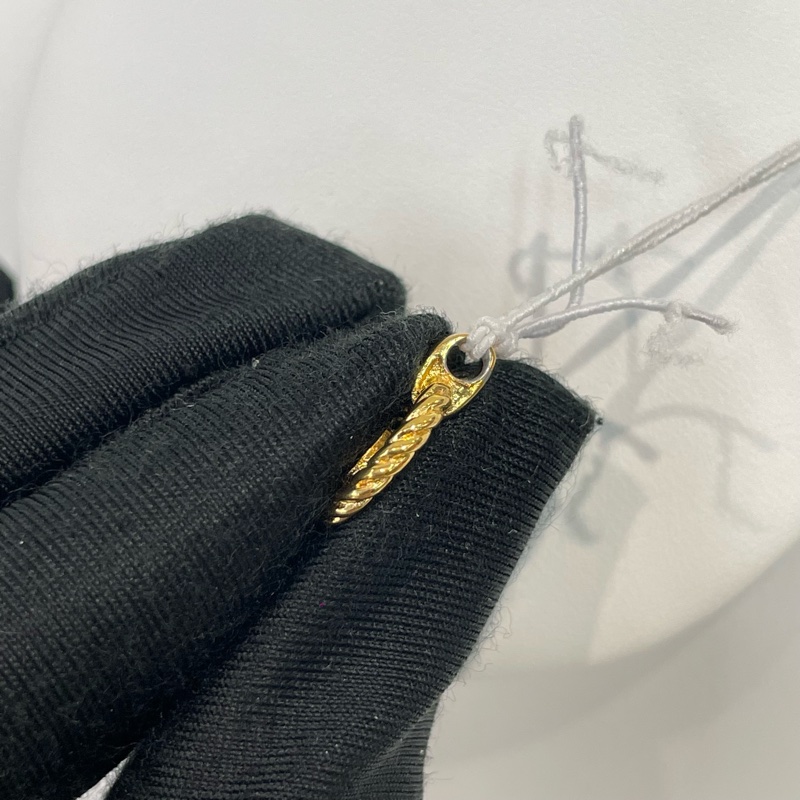 Dior 中古 vintage 金色麻花CD吊墜 I502X-3