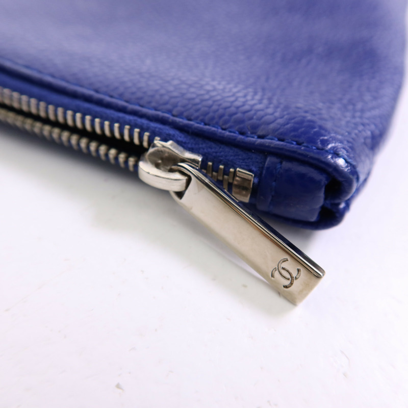 CHANEL 牛皮皮革Totebag銀扣手挽袋-12