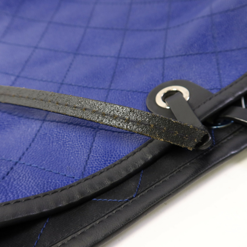 CHANEL 牛皮皮革Totebag銀扣手挽袋-17