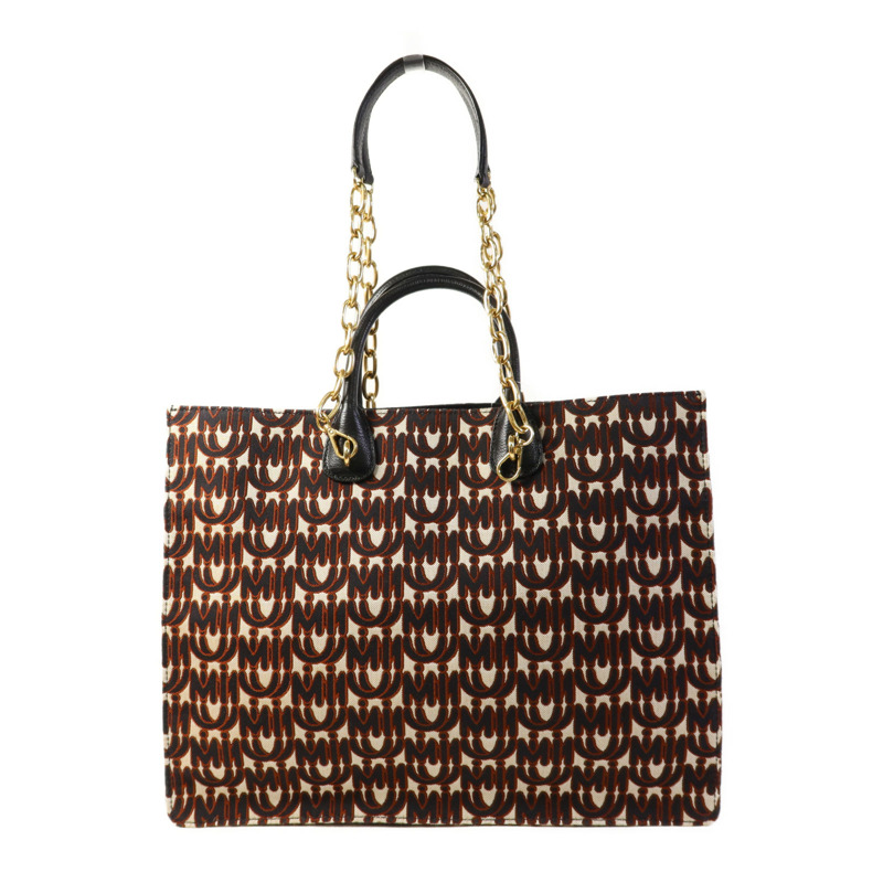 Miu Miu 帆布2 Way Shoulder Bag金扣手挽肩背兩用袋-1