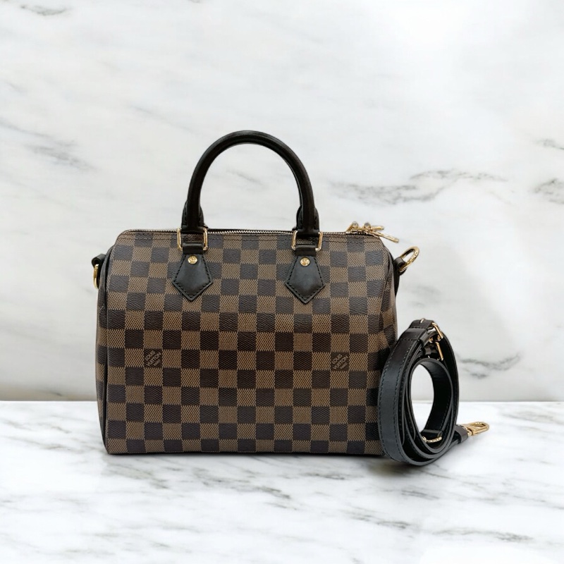 莉亞精品♡ LV 棋盤格speedy25 二手美包-0