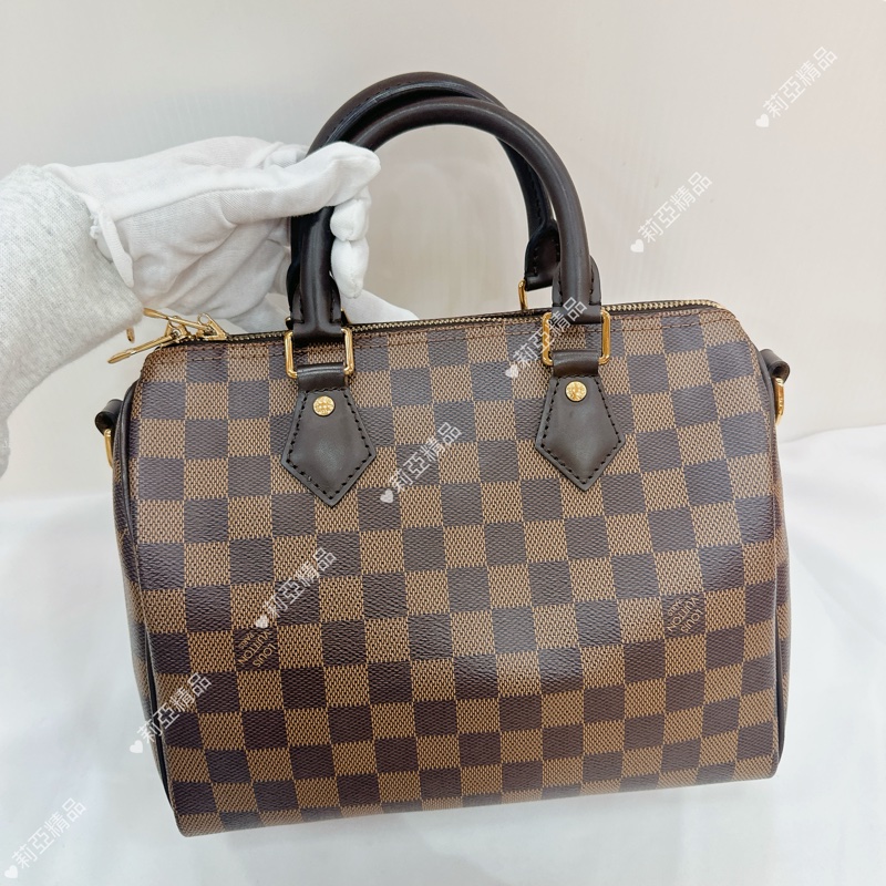 莉亞精品♡ LV 棋盤格speedy25 二手美包-3