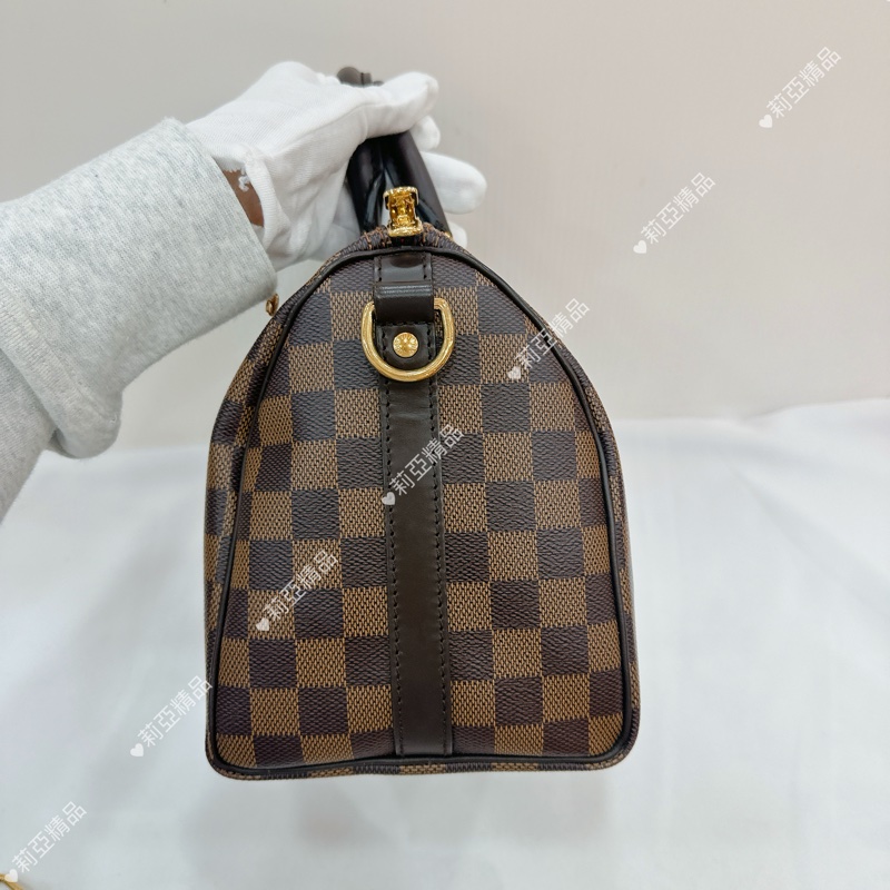 莉亞精品♡ LV 棋盤格speedy25 二手美包-4
