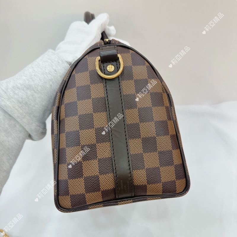 莉亞精品♡ LV 棋盤格speedy25 二手美包-5