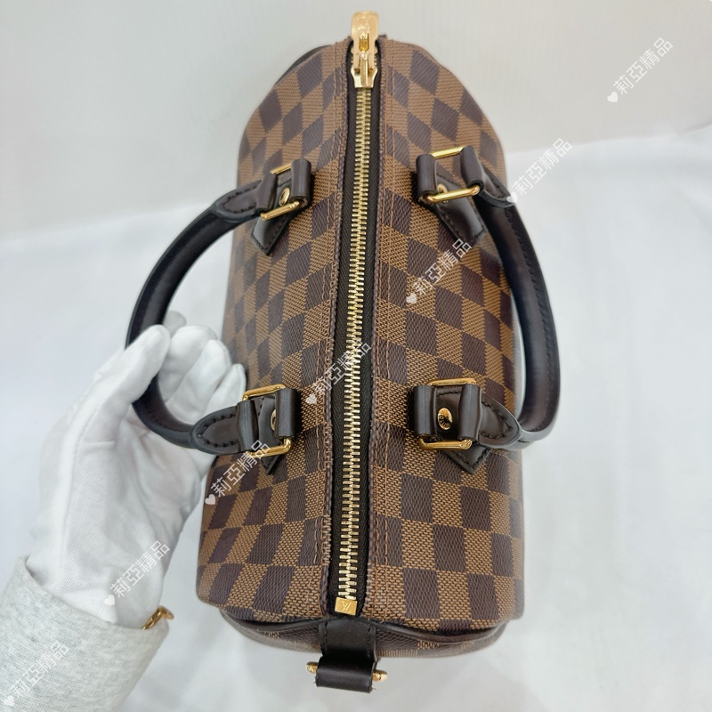莉亞精品♡ LV 棋盤格speedy25 二手美包-6