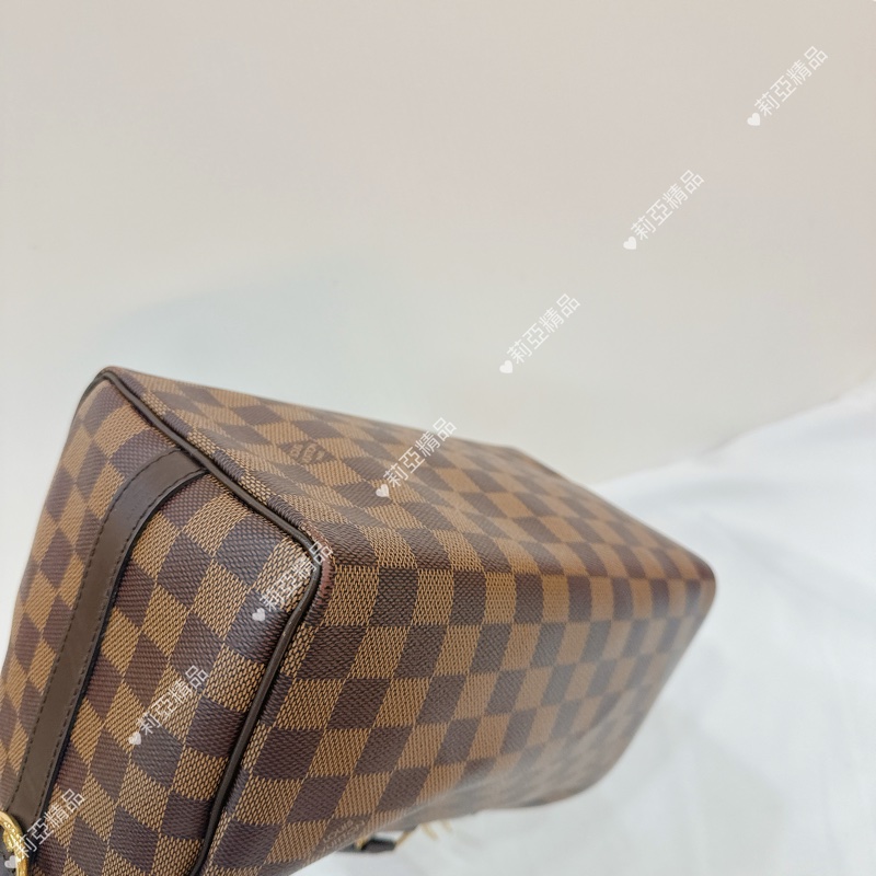 莉亞精品♡ LV 棋盤格speedy25 二手美包-9