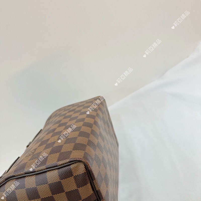 莉亞精品♡ LV 棋盤格speedy25 二手美包-11