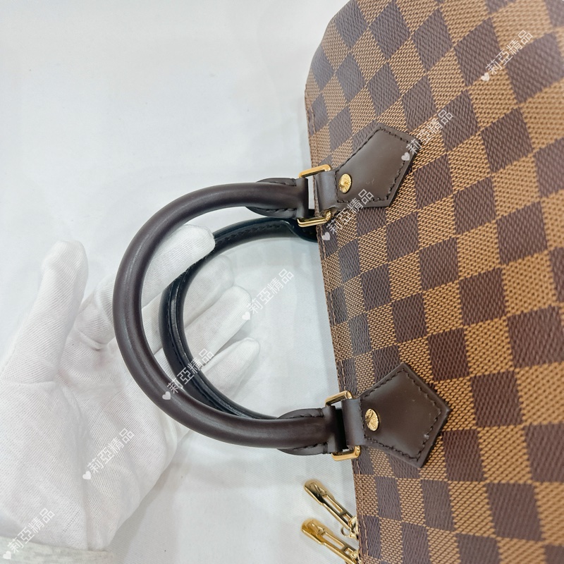 莉亞精品♡ LV 棋盤格speedy25 二手美包-12