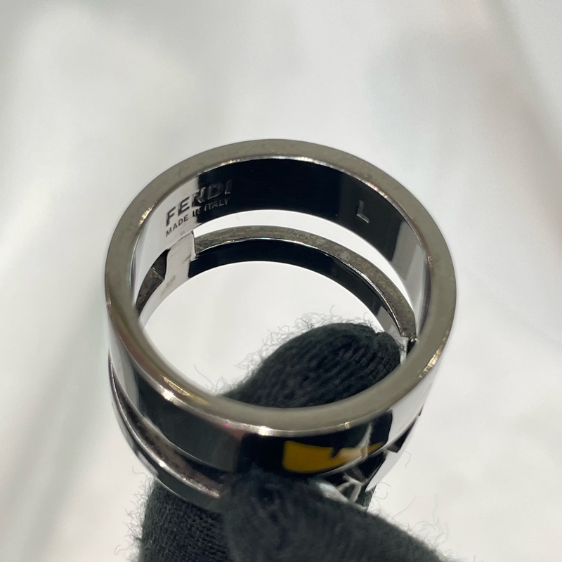 FENDI Bad Bugs 槍色小怪獸不鏽鋼戒指 X939-8