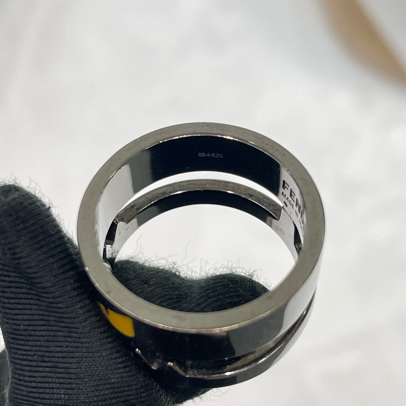 FENDI Bad Bugs 槍色小怪獸不鏽鋼戒指 X939-18