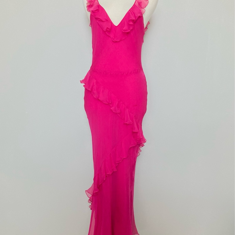 全新未穿Dior迪奧最最美經典款絲質浪漫洋裝F40約一般S~M-0