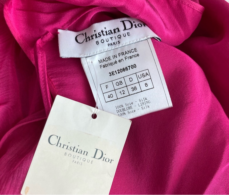 全新未穿Dior迪奧最最美經典款絲質浪漫洋裝F40約一般S~M-5