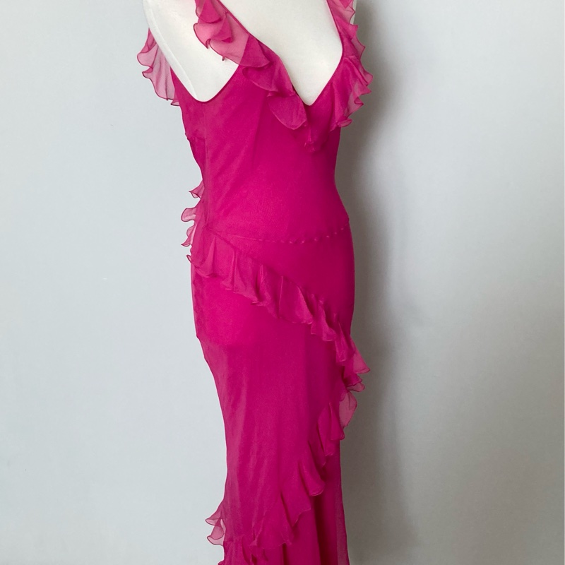 全新未穿Dior迪奧最最美經典款絲質浪漫洋裝F40約一般S~M-12