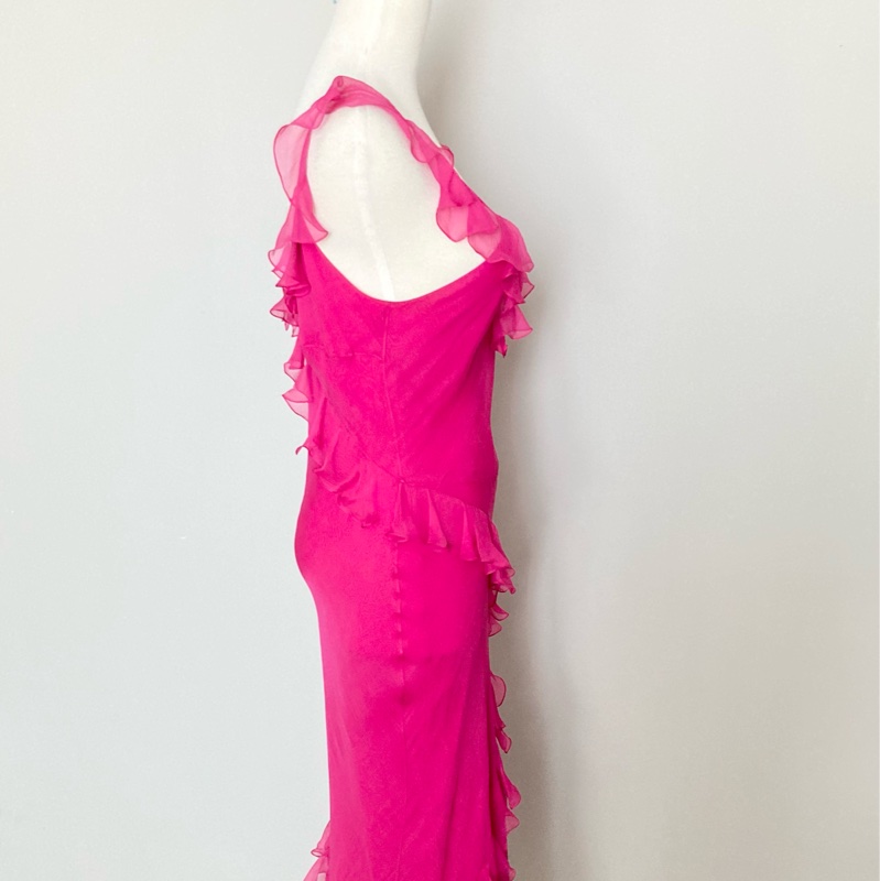 全新未穿Dior迪奧最最美經典款絲質浪漫洋裝F40約一般S~M-15