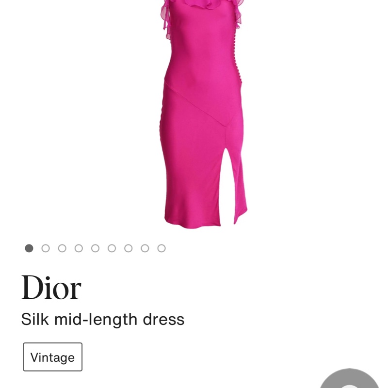 全新未穿Dior迪奧最最美經典款絲質浪漫洋裝F40約一般S~M-16