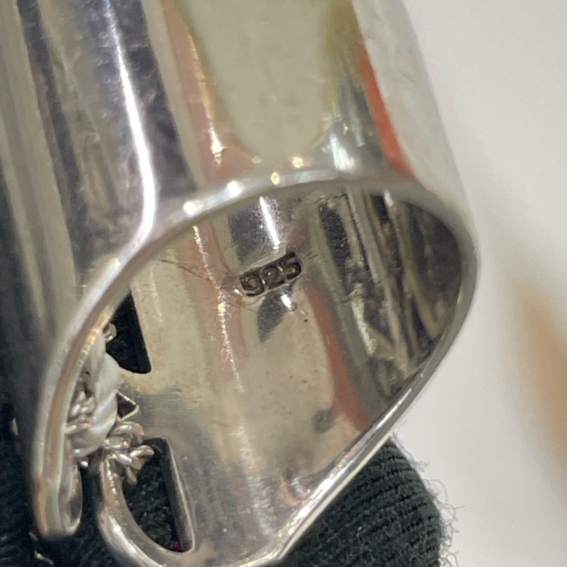 Dior 中古 vintage 蕾絲鏤空CD字樣 地雷系 戒指 XB764-12