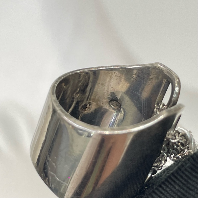 Dior 中古 vintage 蕾絲鏤空CD字樣 地雷系 戒指 XB764-13