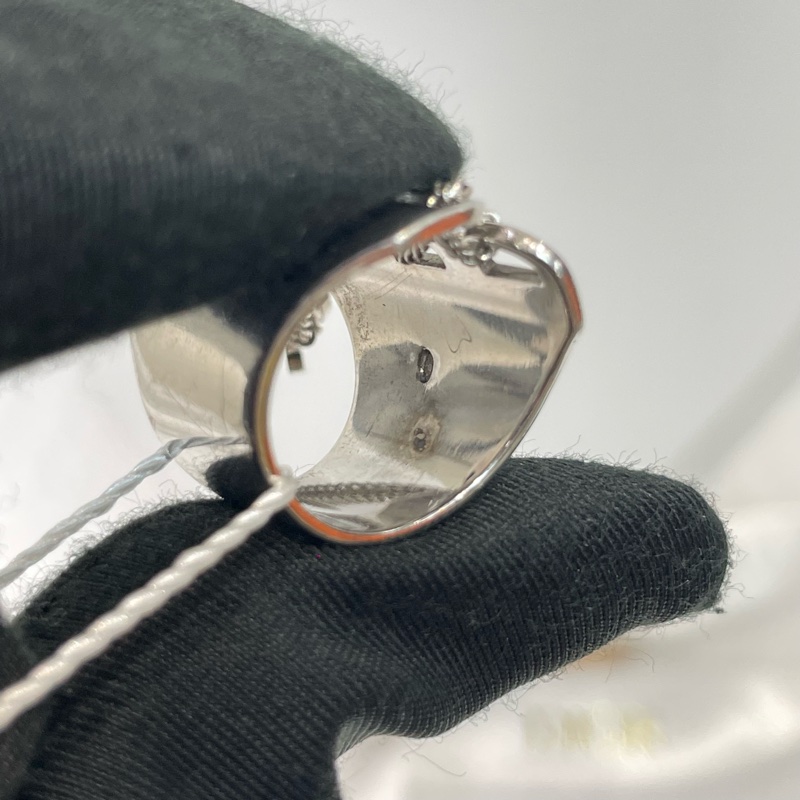 Dior 中古 vintage 蕾絲鏤空CD字樣 地雷系 戒指 XB764-18